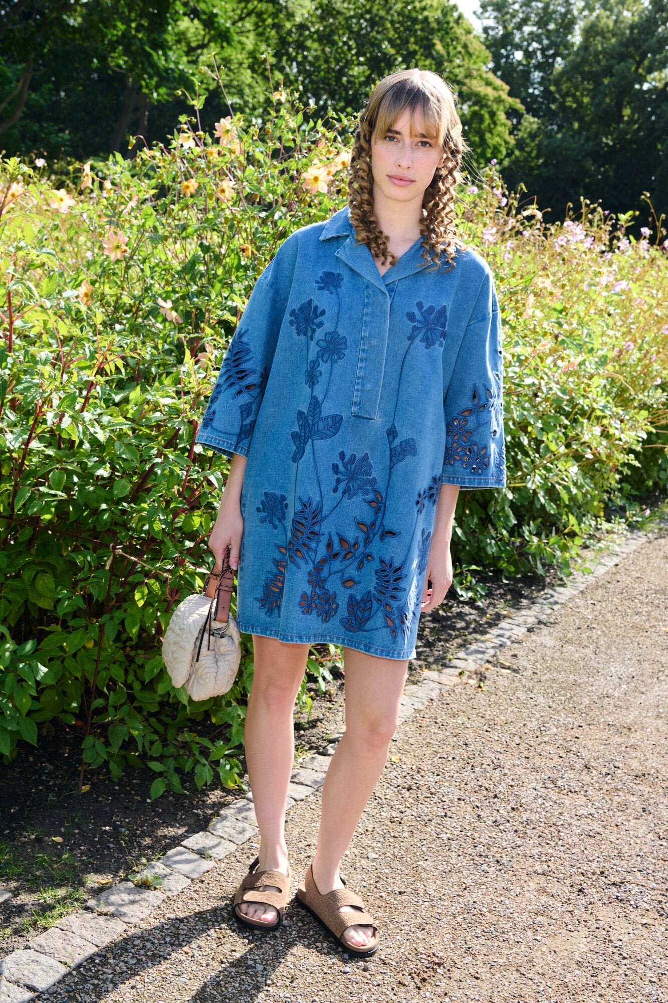 Bellar denimkjole - blå